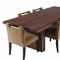 Edge dining Table Walnut four chairs